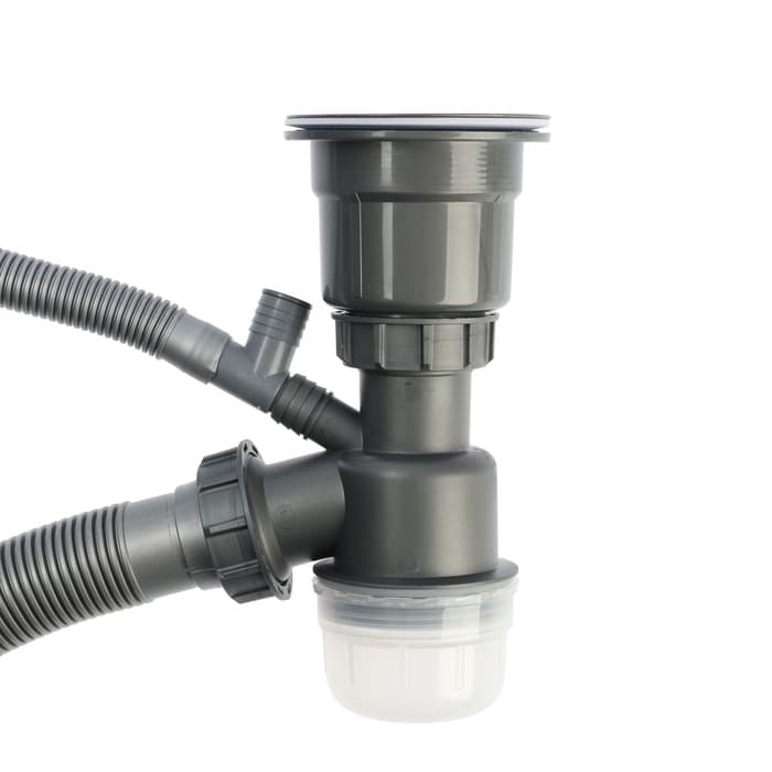 Сифон для мойки AFLORN AF90101F-1, 3 1/2", черный