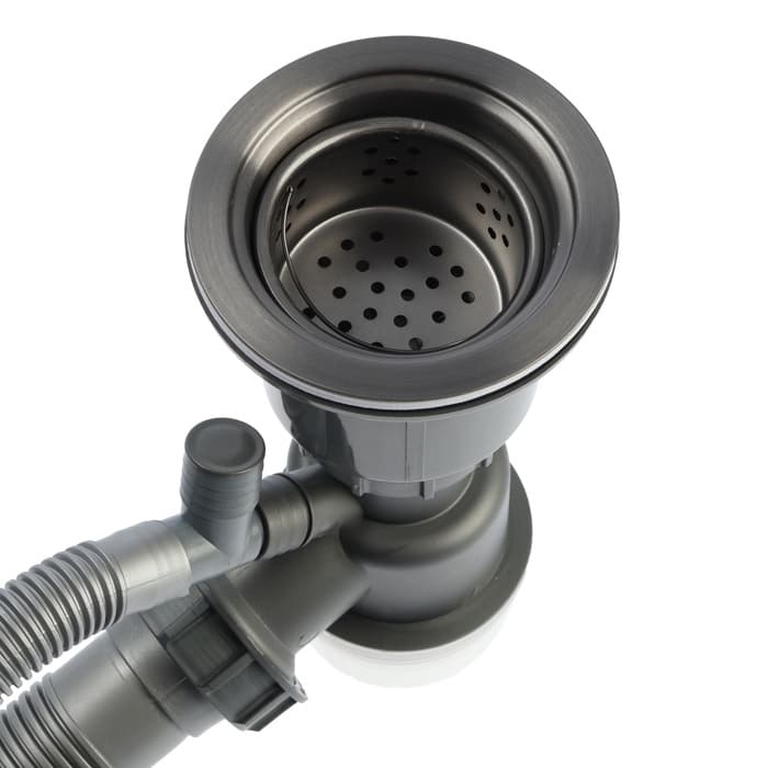 Сифон для мойки AFLORN AF90101F-1, 3 1/2", черный