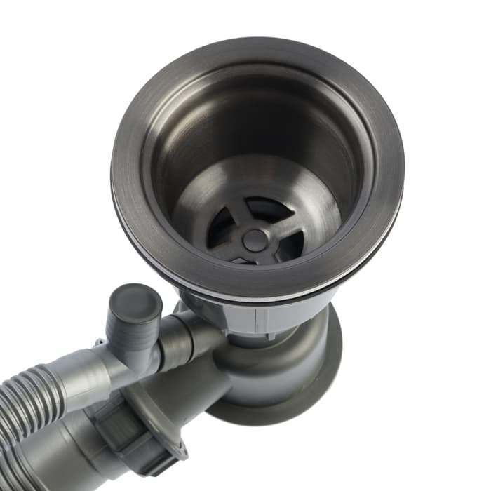 Сифон для мойки AFLORN AF90101F-1, 3 1/2", черный