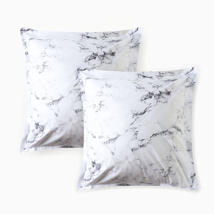 Наволочки «Этель» Marble, 70×70+3 см, комплект 2 шт., перкаль, хлопок 100%