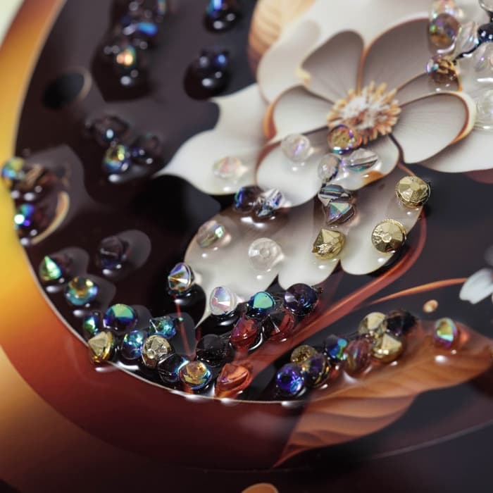 Картина акрил «Цветочная абстракция», 30×20 см