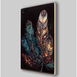 Картина акрил «Перо колор сияние», 60×39.5 см