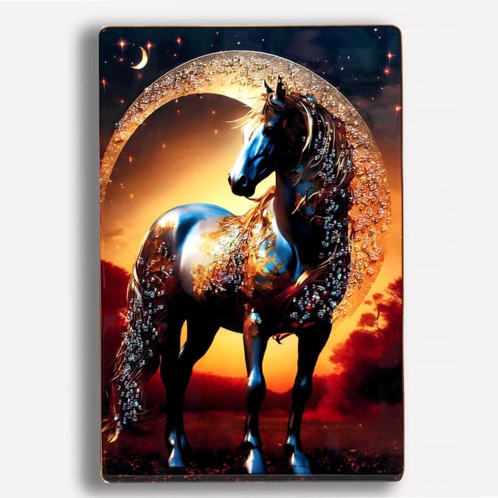 Картина акрил «Лунный конь», 60×39.5 см