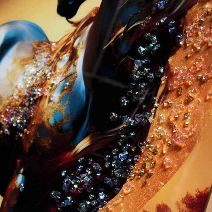 Картина акрил «Лунный конь», 60×39.5 см