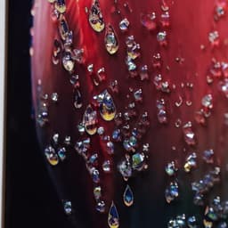 Картина акрил «Тюльпан с каплями росы», 60×39.5 см