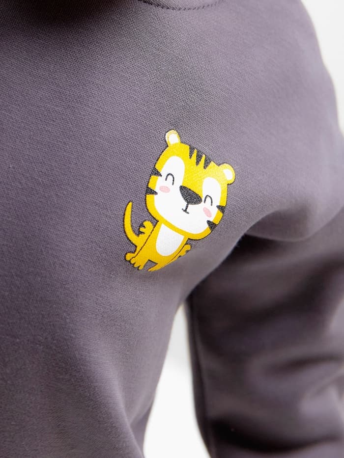 Свитшот детский MINAKU, рост 92-98 см, графит