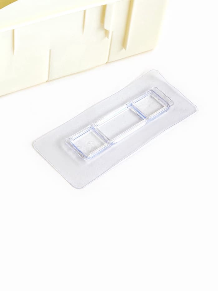 Подставка для зонтов, пластик, 23.5×7.5×11 см, 6.5×23.5×4 см, белая