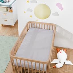 Простыня на резинке ясельная «Крошка Я. Полоса», 60×120+20 см, бязь