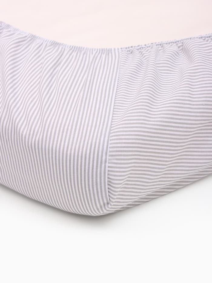 Простыня на резинке ясельная «Крошка Я. Полоса», 60×120+20 см, бязь