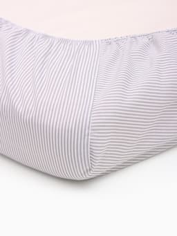 Простыня на резинке ясельная «Крошка Я. Полоса», 60×120+20 см, бязь