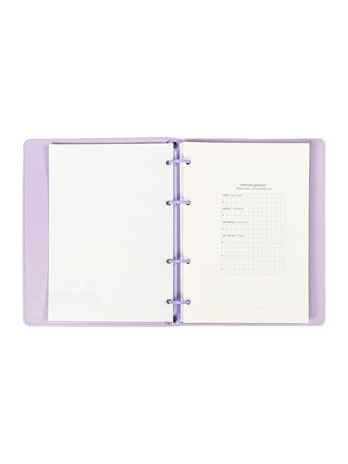 Записная книжка А5+ 120 листов, ESCALADA, мягкая обложка, искусственная кожа, блок 70 г/м², сиреневый