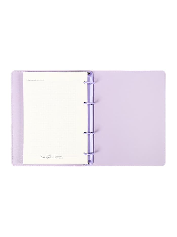 Записная книжка А5+ 120 листов, ESCALADA, мягкая обложка, искусственная кожа, блок 70 г/м², сиреневый