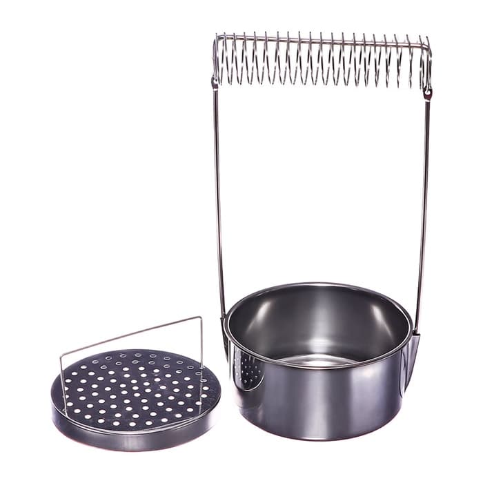 Кистемойка для художественных кистей, металлическая, с держателем, высота 4.9 см