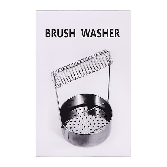 Кистемойка для художественных кистей, металлическая, с держателем, высота 4.9 см