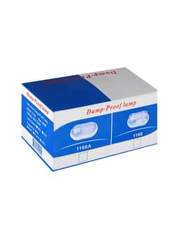 Светильник НБП, 220 В, IP54, пластик, решётка, овал, белый