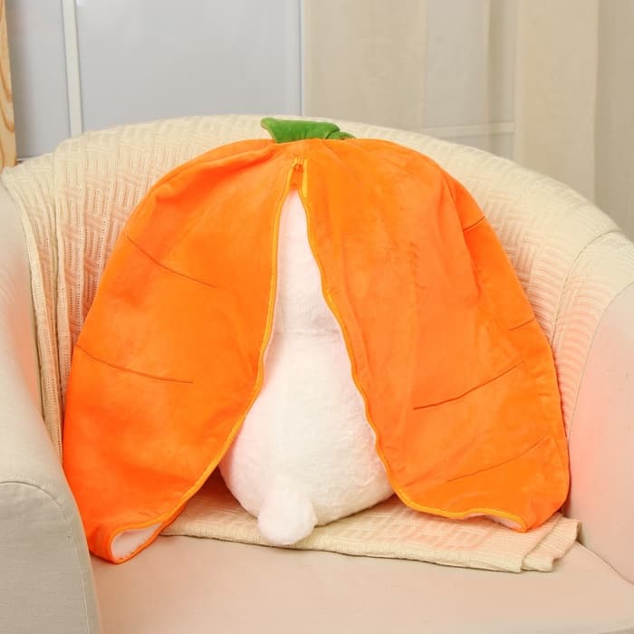 Мягкая игрушка без наполнителя «Зайка-морковка», 60 см