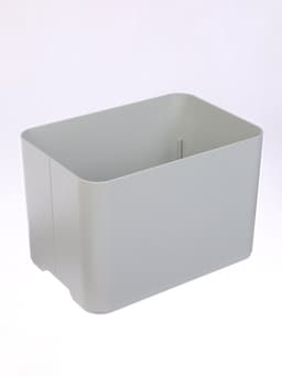 Подставка для зонтов, пластик, 6 круглых, 4 квадратных отделений, 18×18×26.5 см, серая