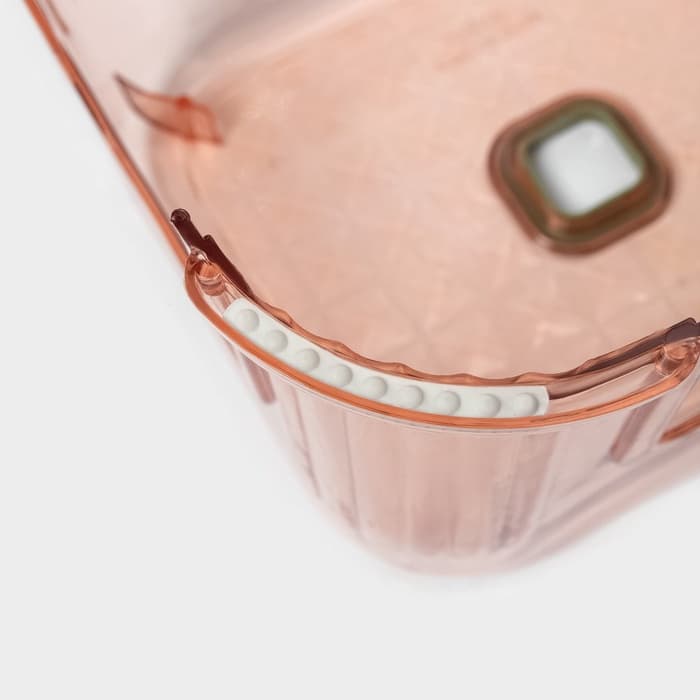 Табурет-подставка «Кристалл», пластик, 31×26×22.3 см, персиковый