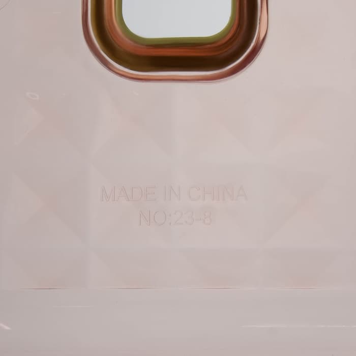 Табурет-подставка «Кристалл», пластик, 31×26×22.3 см, персиковый