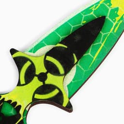 Деревянное оружие «Зеленый» нож кастет, нож-штык, нож тычковый, нож с крюком