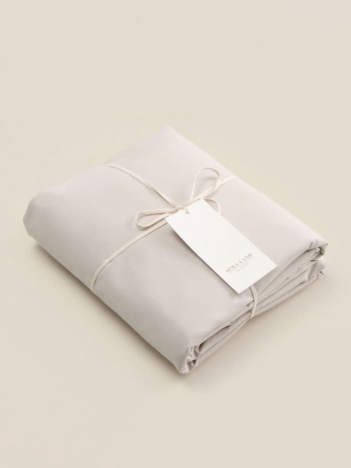 Пододеяльник евро SL Home Percale 300ТС, 200×220 см, перкаль, молочный