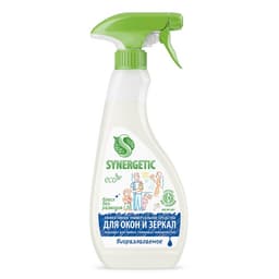 Средство для мытья стёкол, зеркал и мебели Synergetic, 500 мл