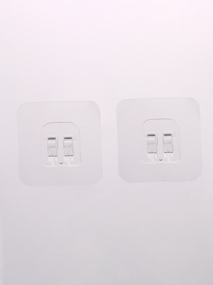 Подставка для зонтов настенная, с крючками, металл, 6.4×13×39 см, белая