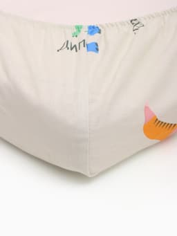 Простыня на резинке ясельная «Крошка Я. Динозавры», 60×120+20 см, бязь