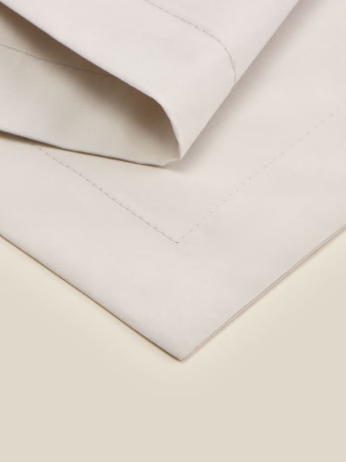 Наволочка SL Home Percale 300ТС, 70×70+3 см, перкаль, хлопок 100%, молочная