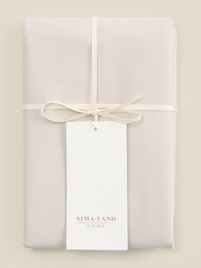 Наволочка SL Home Percale 300ТС, 70×70+3 см, перкаль, хлопок 100%, молочная