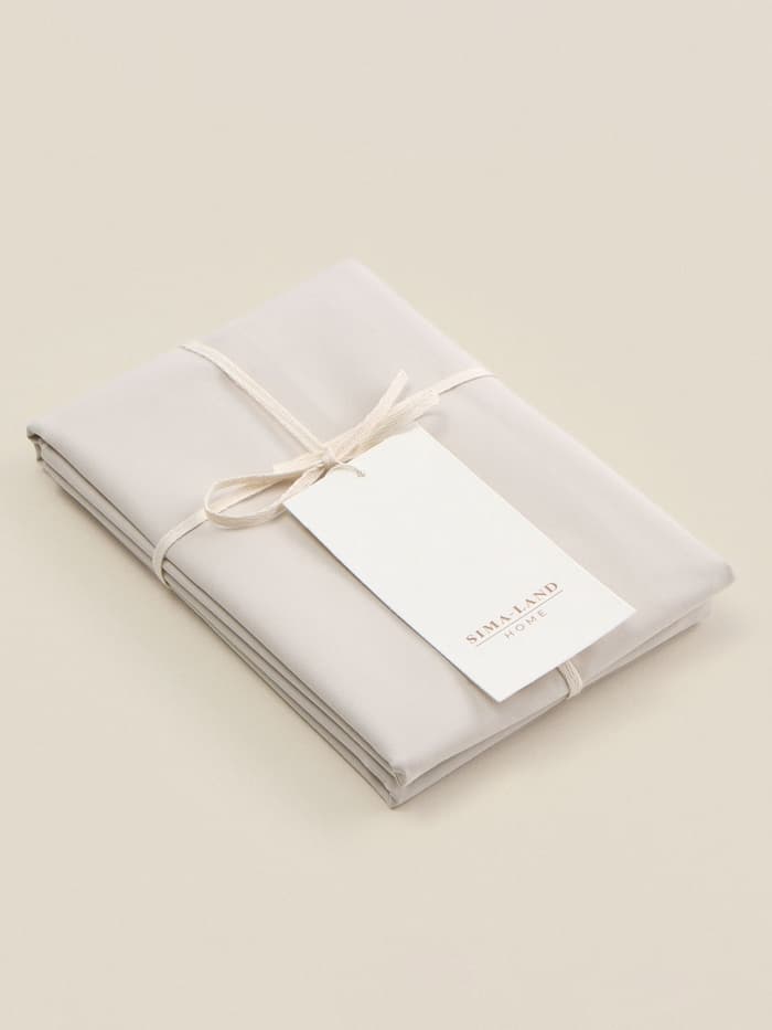 Наволочка SL Home Percale 300ТС, 70×70+3 см, перкаль, хлопок 100%, молочная