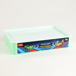 Планшет «Рисование песком», 27×39 см, песок 1 кг, трафарет, набор для творчества