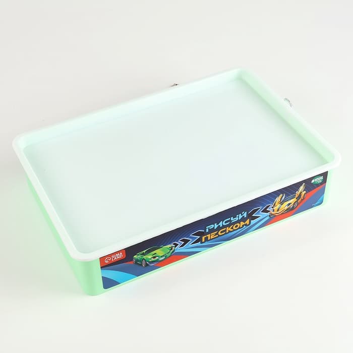 Планшет «Рисование песком», 27×39 см, песок 1 кг, трафарет, набор для творчества