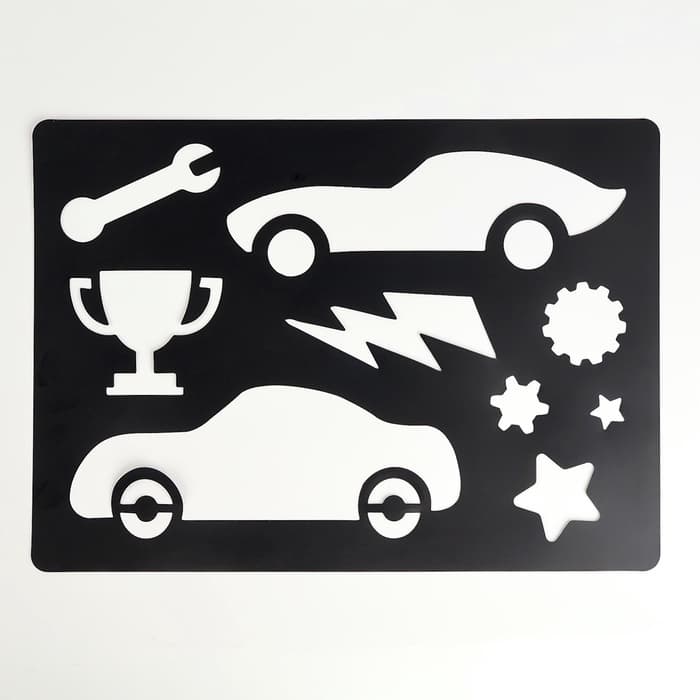 Планшет «Рисование песком», 27×39 см, песок 1 кг, трафарет, набор для творчества