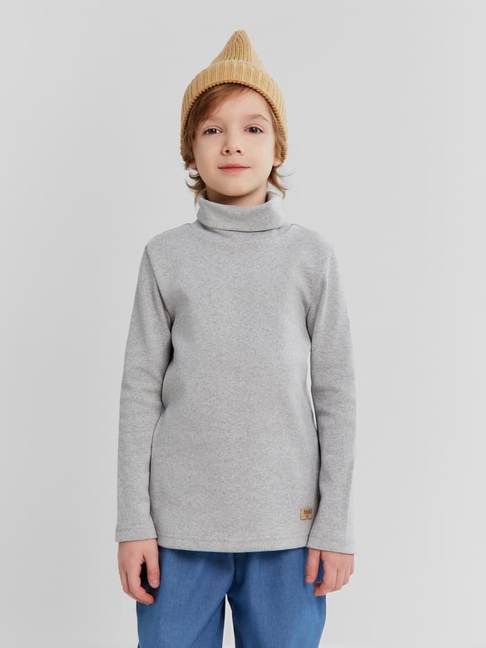 Водолазка детская MINAKU: Termo, серая, рост 116-122 см