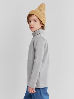 Водолазка детская MINAKU: Termo, серая, рост 116-122 см