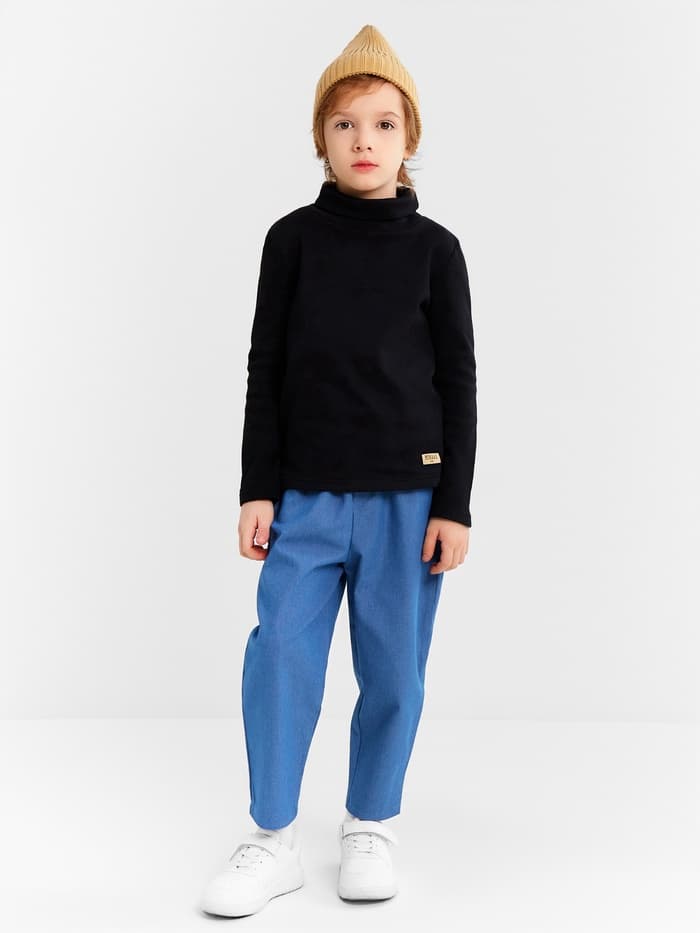 Водолазка детская MINAKU: Termo, чёрная, рост 110-116 см