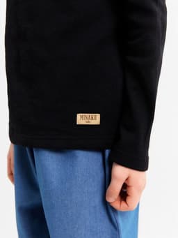 Водолазка детская MINAKU: Termo, чёрная, рост 110-116 см