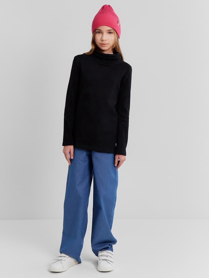 Водолазка детская MINAKU: Termo, чёрная, рост 110-116 см