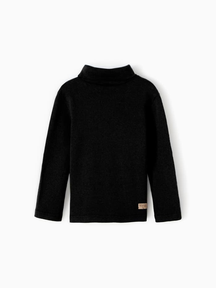 Водолазка детская MINAKU: Termo, чёрная, рост 140-146 см