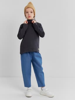 Водолазка детская MINAKU: Termo, тёмно-серая, рост 98-104 см