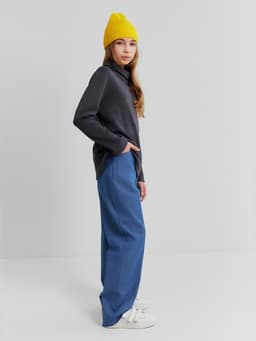 Водолазка детская MINAKU: Termo, тёмно-серая, рост 128-134 см