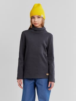 Водолазка детская MINAKU: Termo, тёмно-серая, рост 128-134 см