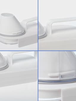 Контейнер для стирального порошка и кондиционера, с мерным стаканом, 1100 мл