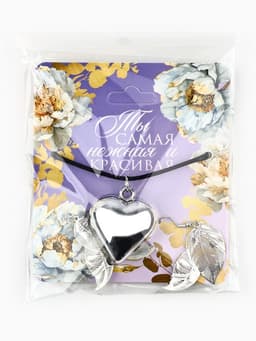 Серьги и чокер «Ты самая нежная и красивая», 9×10 см