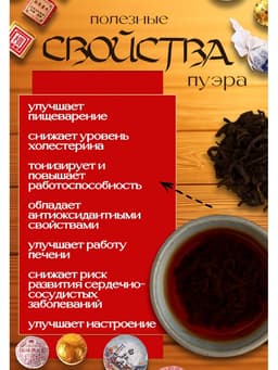 Чай китайский пуэр, ассорти, 25 видов, 170 г