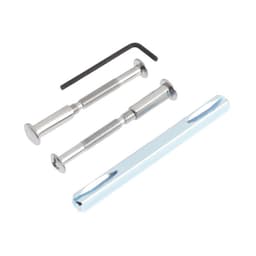 Ручки на планке LOCKLAND 001, м/о 55 мм, цвет хром