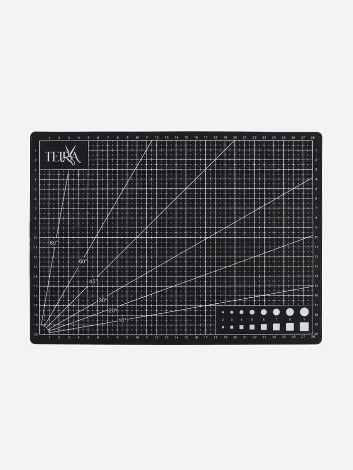 Мат для резки TEIRA, пятислойный, 30×22 см, А4, чёрный