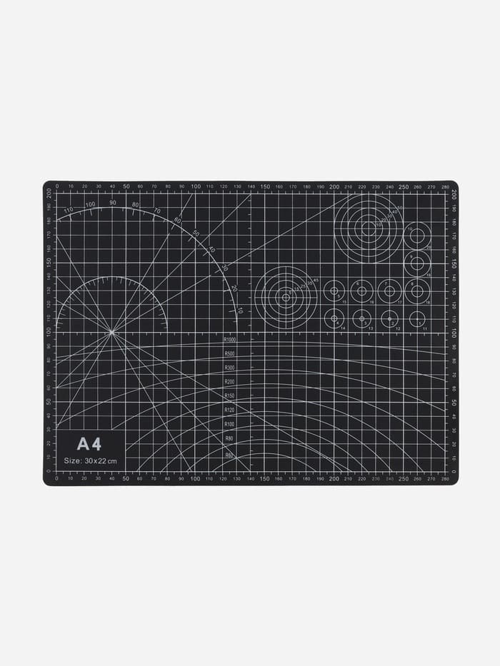 Мат для резки TEIRA, пятислойный, 30×22 см, А4, чёрный