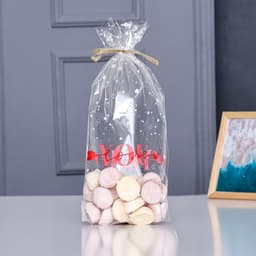 Пакет фасовочный БОПП, с донной складкой, «Я люблю тебя» 20×35 см набор 50 шт.